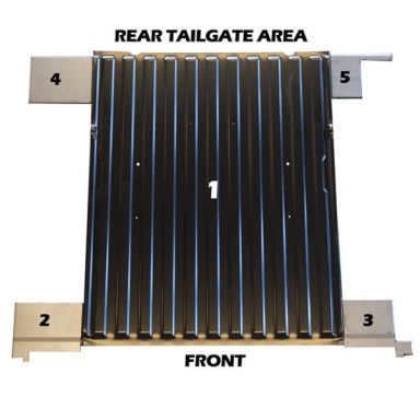 Rear Bed Floor Extension, Passenger Rear, 66-77 Ford Bronco