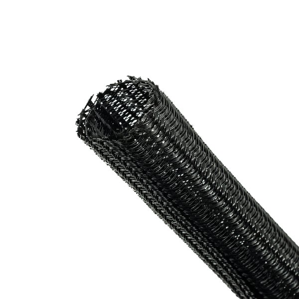 thumbnail image 2 of Johnny Law Motors Black Braided Steel Door Loom Pair - 12v Power Window Wiring 1/2 Inch 2 of 5