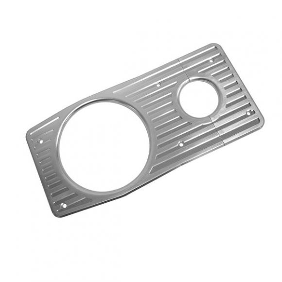 Billet Gauge Cluster + Column Bezel | Silver | 1966-77 Ford Bronco