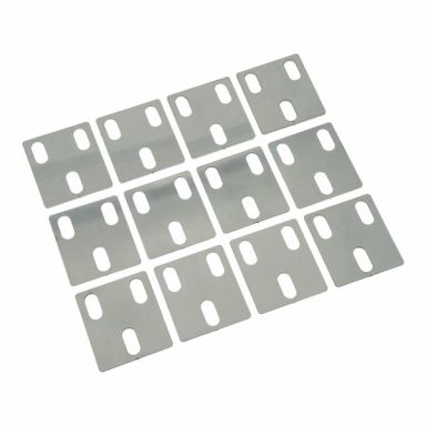 Deluxe Door Hinge Shim Kit (4 Hinges), Stainless, 66-77 Ford Bronco