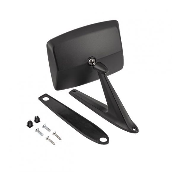 Black Satin Door Mirror, 68-79 Ford Bronco