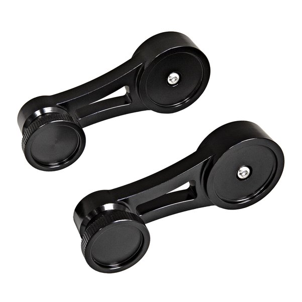 thumbnail image 2 of Vintage-Style White & Chrome Window Crank Handles For Ford Bronco – 2 Pack Left & Right Interior Fit 2 of 6