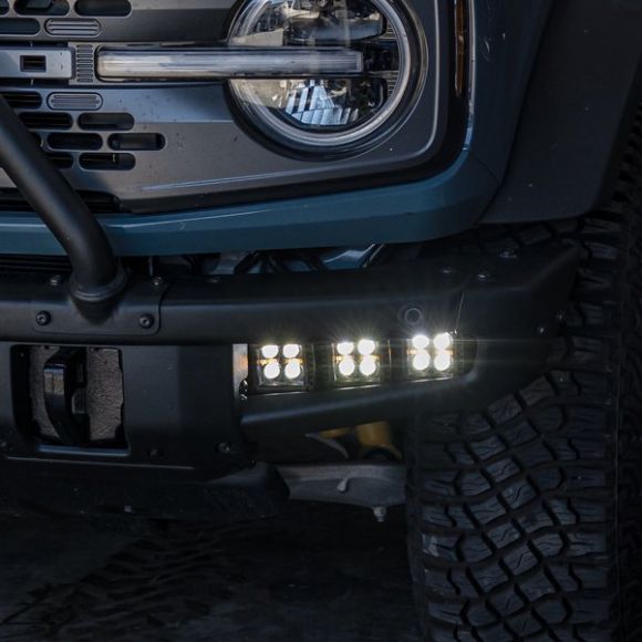 Triple LED Modular Bumper Lights, Spot Beam, 21-25 Ford Bronco