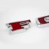 Chrome Ford Grille Letters with Deep Red Inserts, 67-77 Ford Bronco