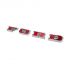 Chrome Ford Grille Letters with Deep Red Inserts, 67-77 Ford Bronco