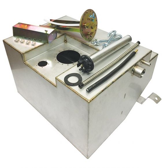 M1A1 Stainless 23-gallon Fuel Tank w/Mount Strap, 66-77 Ford Bronco