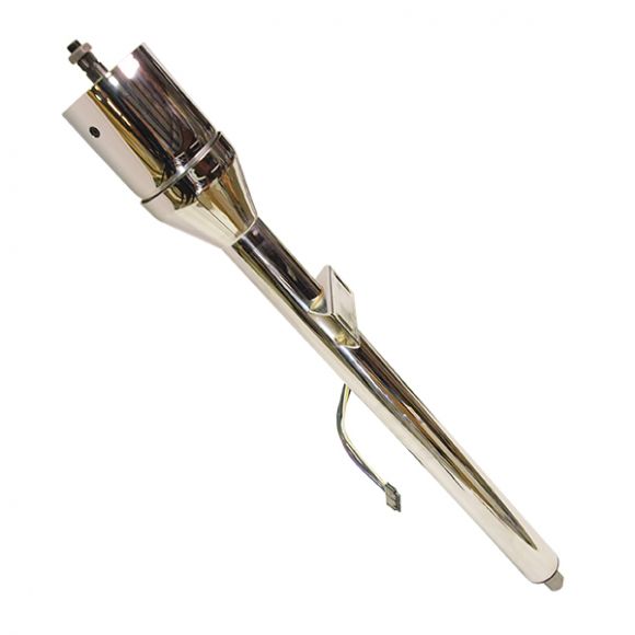 Chrome Tilt Steering Column for Floor Shifter - 2 inch OD, Universal