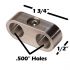 Billet Aluminum Dual Hose Separator Clamp | 1/2 inch ID