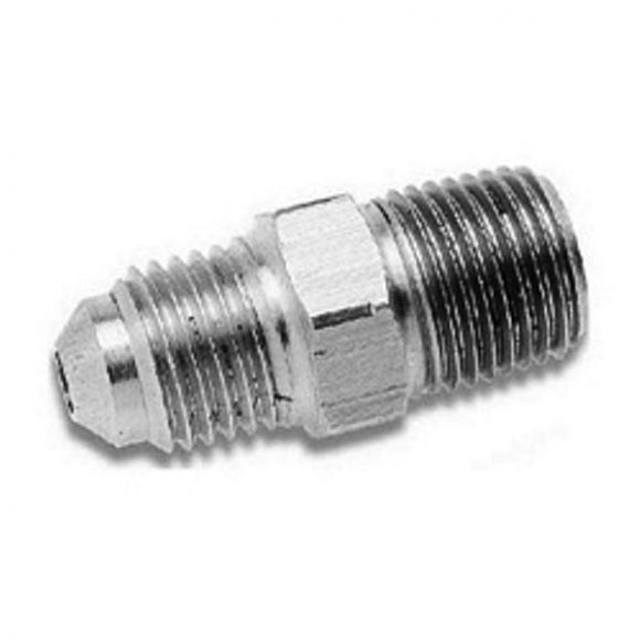 C4 Trans Cooler Line Fitting | 1/2-20 Male SAE x 1/8-27 Male NPT