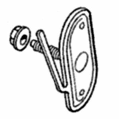 Body Chrome Trim Moulding Retainer, Type 2 (Req. 10), 67-77 Ford Bronco