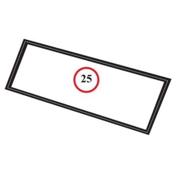 Windshield Glass Seal, Slotted For Chrome, 66-77 Ford Bronco