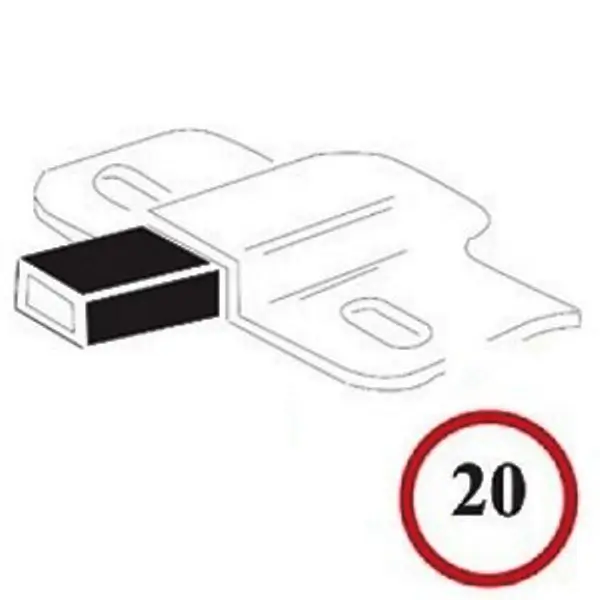 Anti Theft Post Anti Rattle Bumper 6777 Bronco