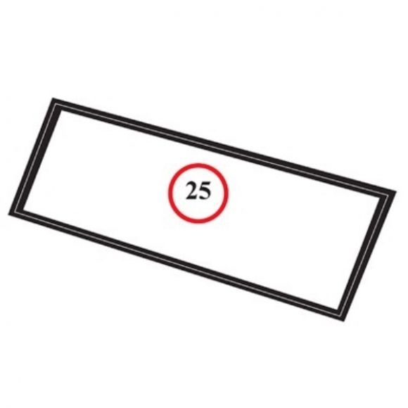 Windshield Glass Seal, Slotted for Chrome, 78-79 Ford Bronco