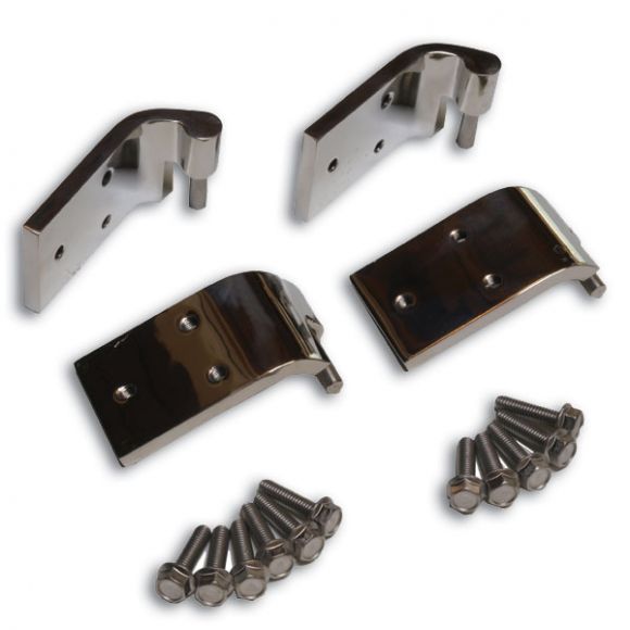 Stainless Quick Remove Door Hinges (Door Side Only), 66-77 Ford Bronco